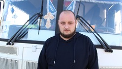 Шебекинец Сергей Зыбин выбрал работу водителя автобуса