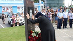 Шебекинцы установили мемориальную стелу в память о герое-земляке Саиде Саидове