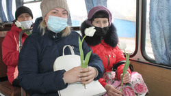 Шебекинские женщины получили приятный сюрприз на 8 марта
