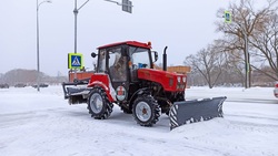 Более 20 единиц техники приступили к уборке снега в Шебекинском городском округе
