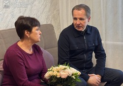 Вячеслав Гладков навестил родителей мобилизованного бойца Андрея Боровского