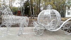 Световая инсталляция в виде кареты появилась в селе Булановка Шебекинского горокруга