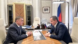 Вячеслав Гладков встретился с помощником президента РФ Алексеем Дюминым