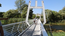 Новый пешеходный мост открылся в Шебекино